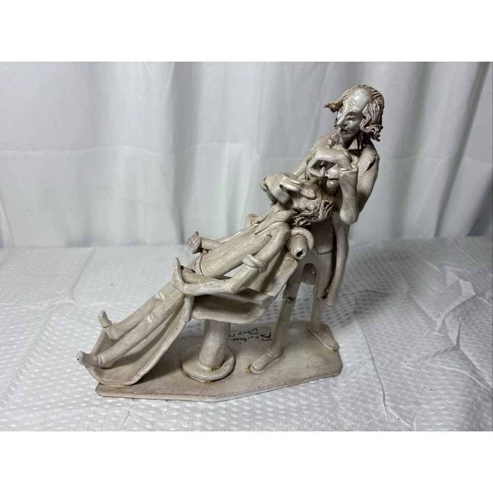 Vintage Italian Dino Bencini Dentist Figurine Signed / Autographed